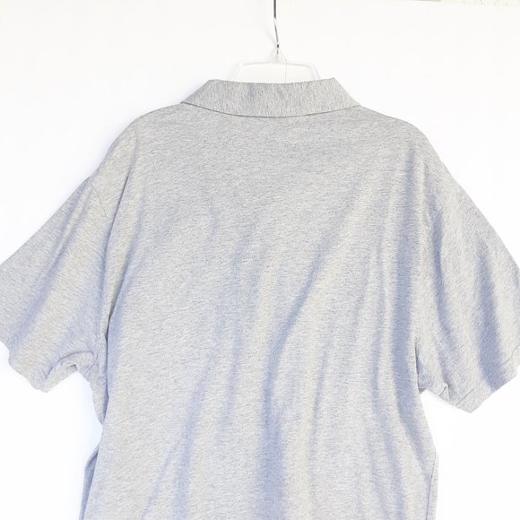 Mens Polo Large Heather Gray Classic Fit Penguin - Picture 4 of 7
